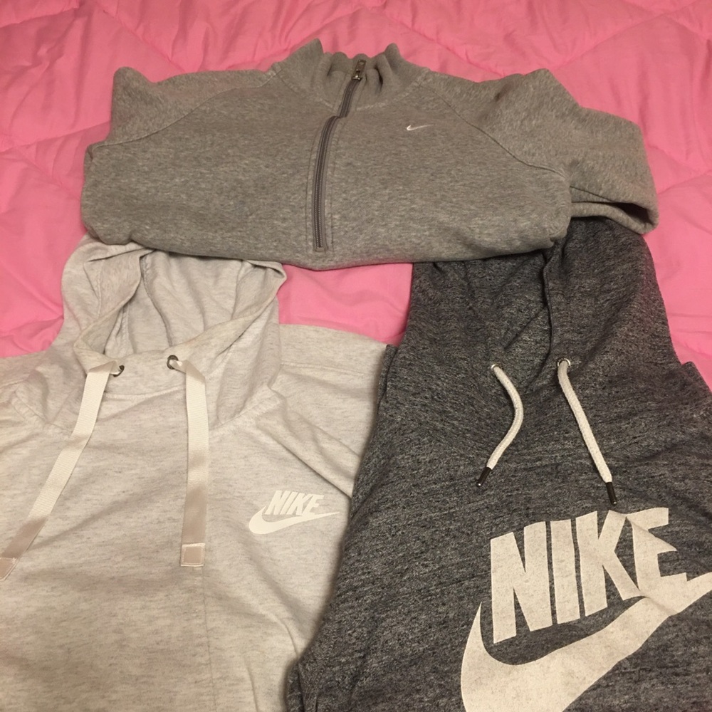 Nike Gray Hoodie Trio